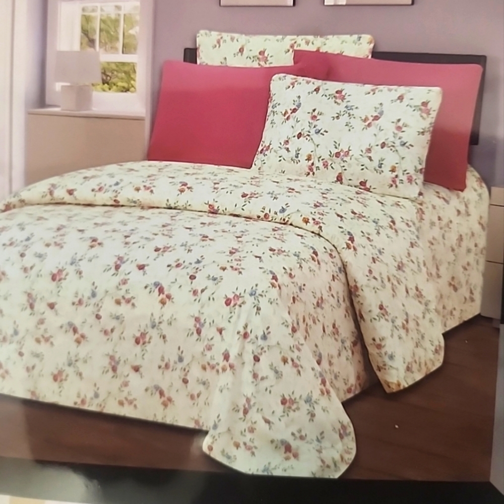 AMERICAN LINEN KING SIZE SHEET WRINKLE FREE COTTON PERCALE